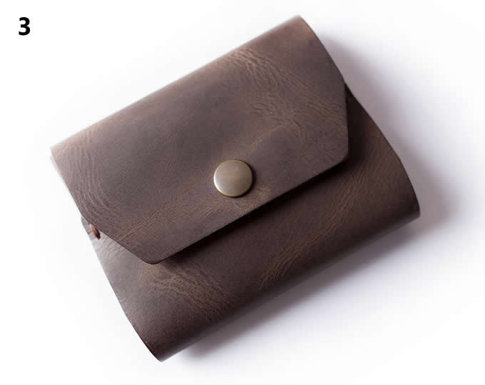    handmade Genuine  Leather Credit Card Holder