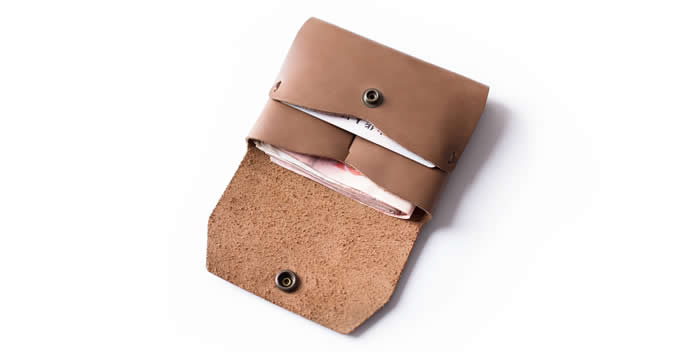    handmade Genuine  Leather Credit Card Holder