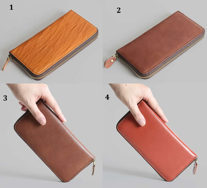  Handmade Leather Card Organizer Phone holder Wallet Coin Purse 