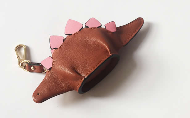 Handmade Leather Dinosaur Shaped Coin Purse