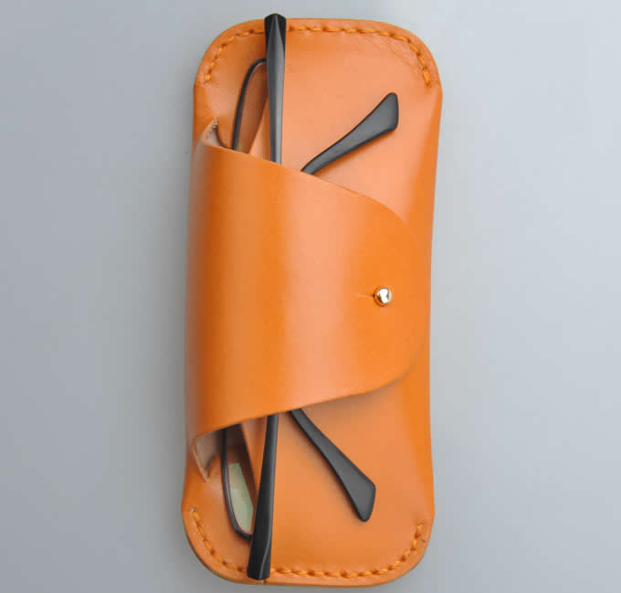  Handmade Leather Eyeglass Case Sunglass Holdert