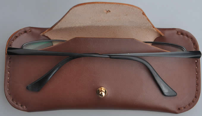  Handmade Leather Eyeglass Case Sunglass Holdert
