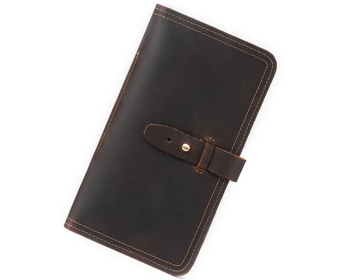 Handmade Leather Multi-Purpose Travel Wallet Card Passport Holder