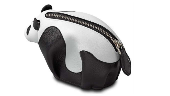 Handmade Leather Panda Shaped Coin Purse