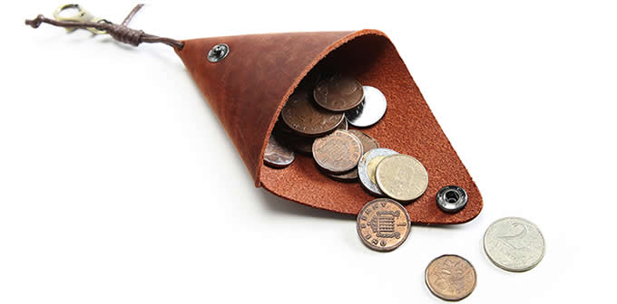 Handmade Leather Simple Style Headphone Bag Coin Purse