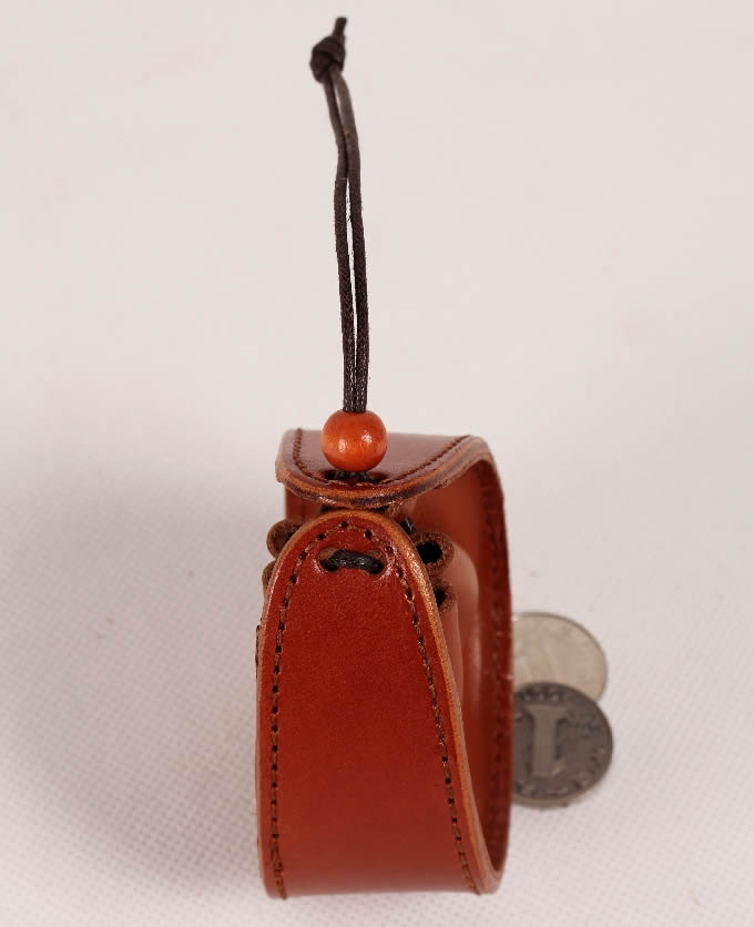 Leather  Drawstring Pouch Coin Purse