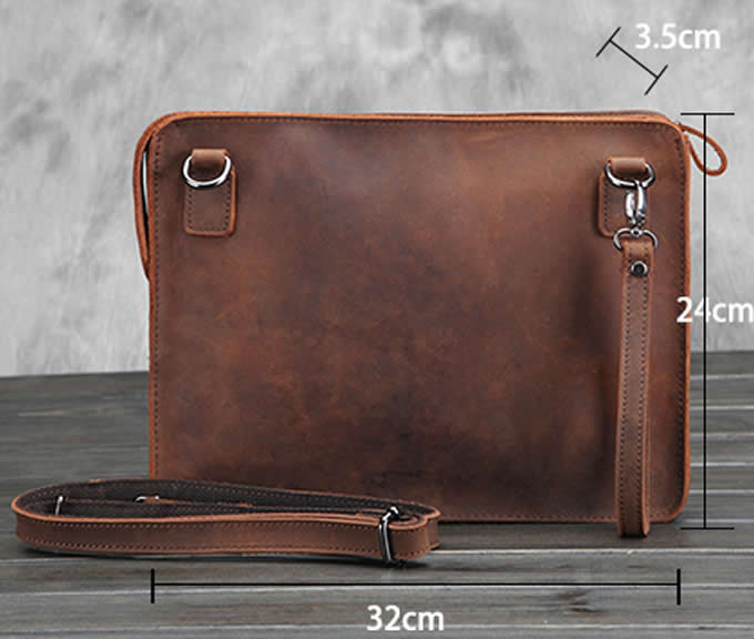  Leather Messenger Satchel Tablet Bag Fit under to 10 inch Tablet