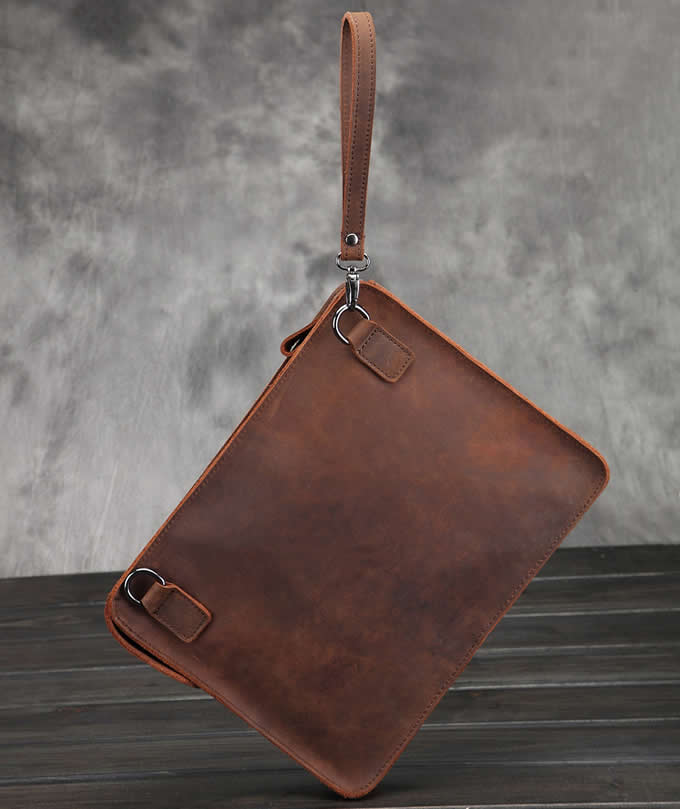  Leather Messenger Satchel Tablet Bag Fit under to 10 inch Tablet