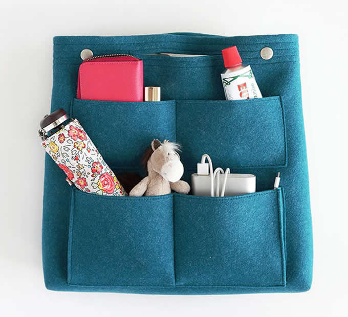 Long Felt Purse Organizer