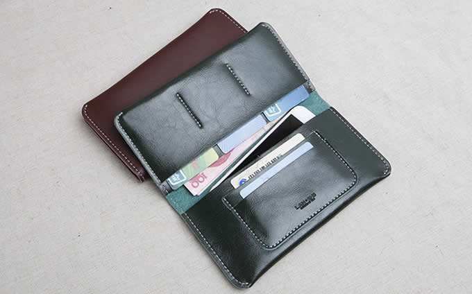 Men's  Bifold Leather Minimalistic Slim Wallet