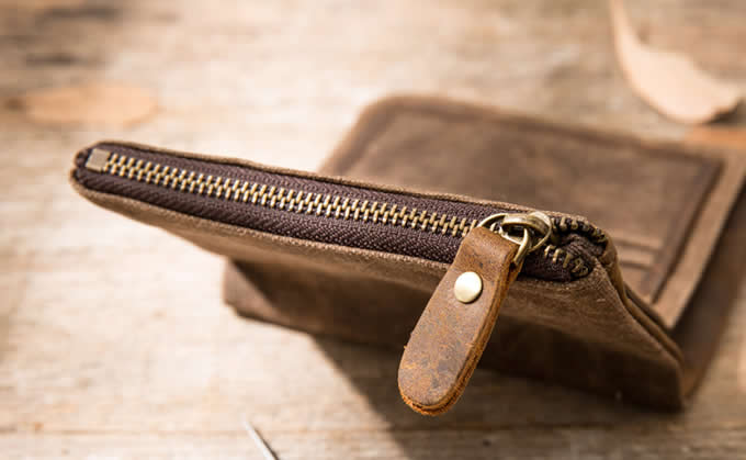 Men's Canvas & Leather Billfold Wallet