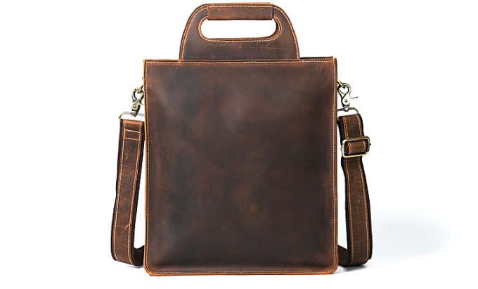   Men's Genuine Leather Shoulder Bag Messenger Bag Handbag CrossBody  Briefcase 