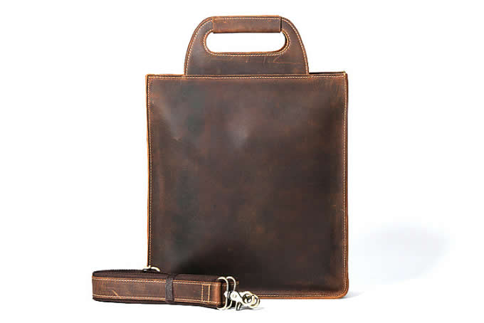   Men's Genuine Leather Shoulder Bag Messenger Bag Handbag CrossBody  Briefcase 