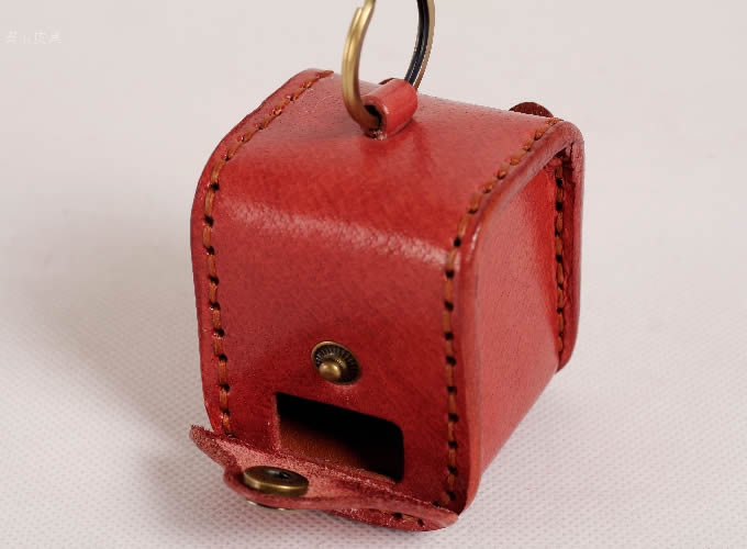  Pig Leather Coin Purse with Keychain  