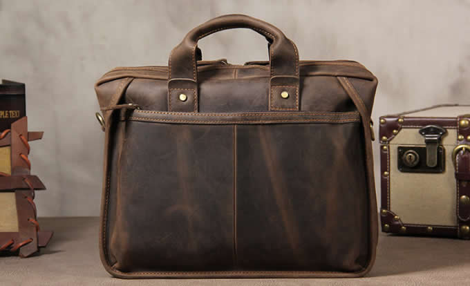 Vintage Handmade Leather Messenger Bag for Briefcase Satchel Bag &under to 10 inch Laptop 