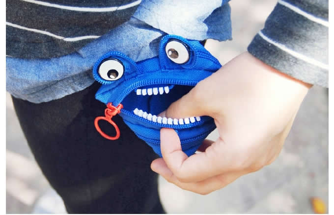 Zip-Itself Polyhedron Coin Purse