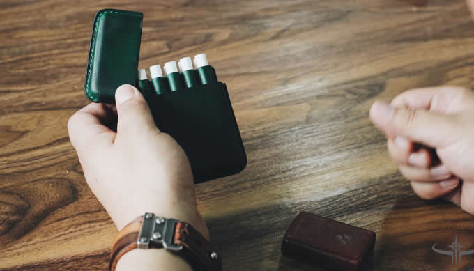  handmade Genuine Leather Cigarette Case