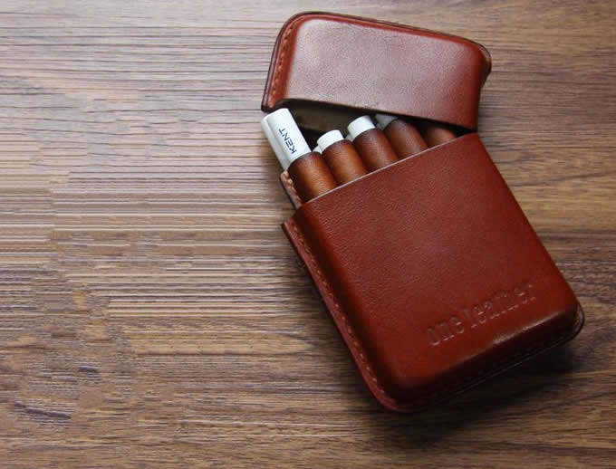  handmade Genuine Leather Cigarette Case