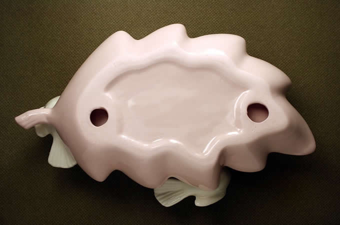 Ceramic Leaf Soap Dish with Bird