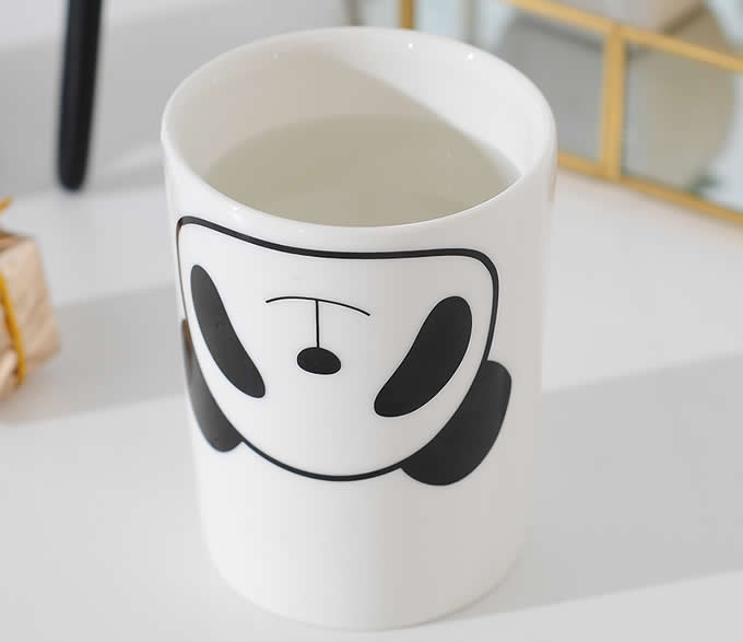  Ceramic Panda Toothbrush Toothpaste Stand Holder With Cup