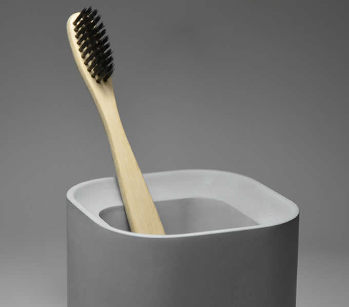  Concrete Toothbrush Toothpaste Stand Holder with Soap Dish