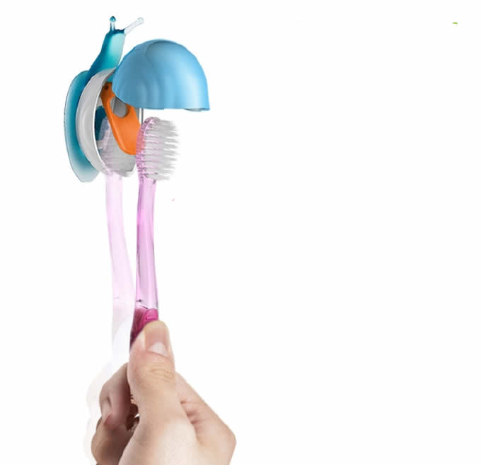  Snail Toothbrush Suction Cup Cover Holder