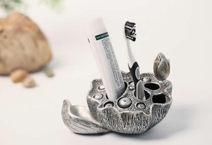  Lotus Seedpod Toothbrush Toothpaste Stand Holder  