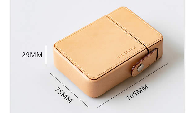 Exquisite luxury Genuine Cowhide Cigarette Case Can Put Lighter