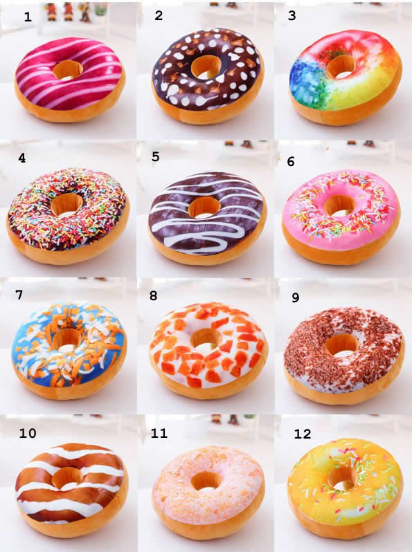 3D Doughnut  Pillow Cushion