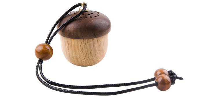  Wooden Acorn Shaped Car Aromatherapy Essential Oil Diffuser