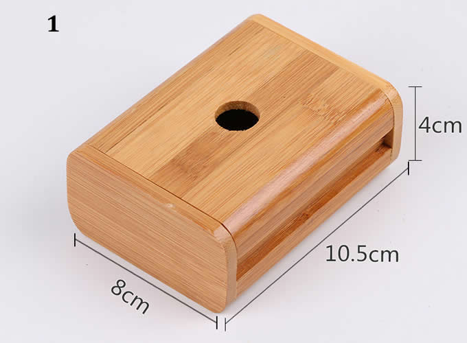 Bamboo Wooden Business Name Cards Display Stand Holder 