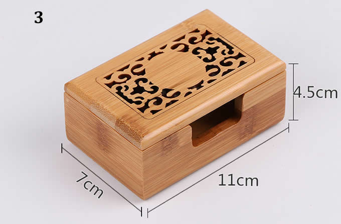 Bamboo Wooden Business Name Cards Display Stand Holder 