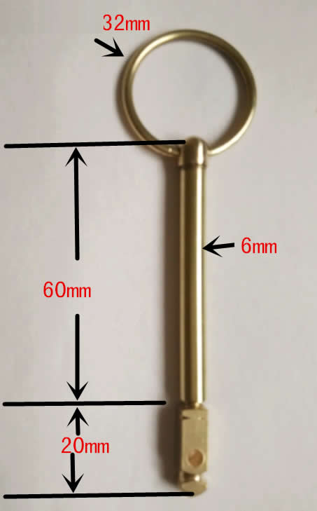  Brass Picnic Toothpick Tool with Protect Case 