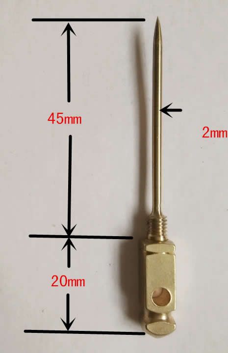  Brass Picnic Toothpick Tool with Protect Case 