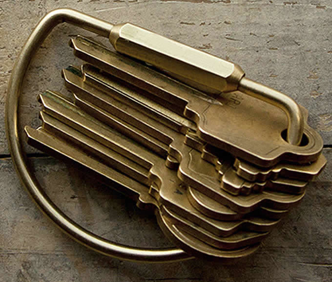 Brass  Retro Key Ring Buckle