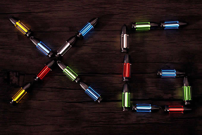   Bullet Head Tritium Nite Self-Luminous Pendant Keychain Light