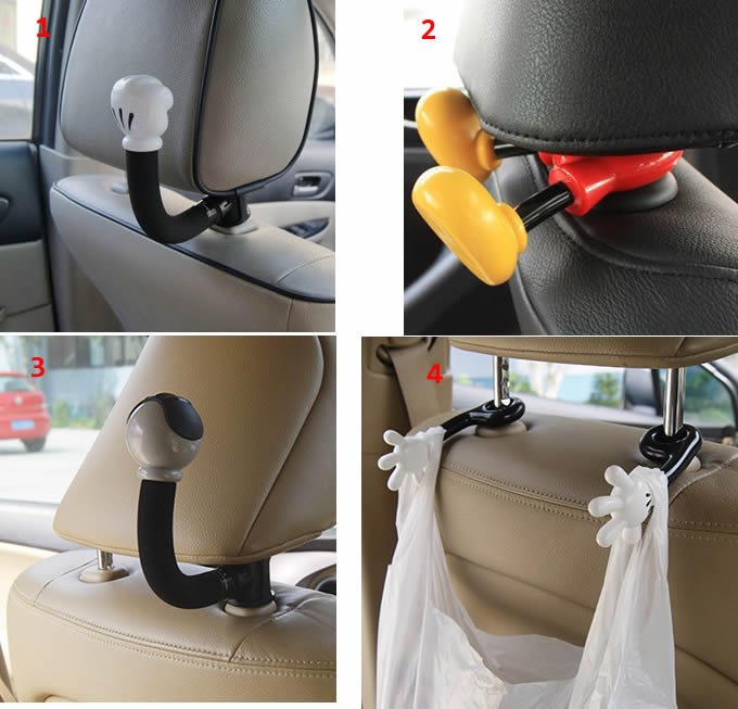  Car Seat Back Organizer Hook Cargo Bag Hanger