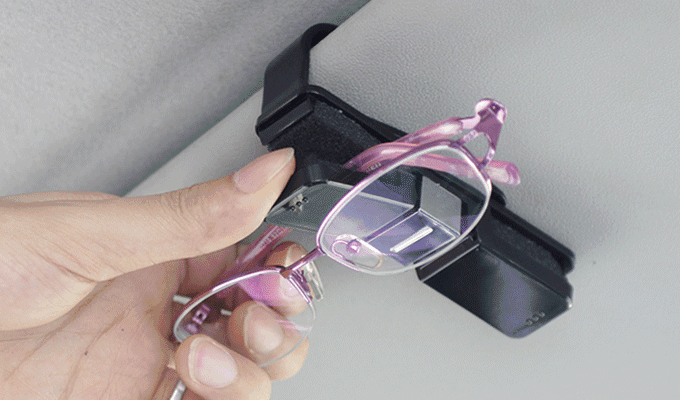   360-Degree Rotation Car Visor Eye Glasses Sunglasses Clip  