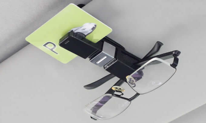  360-Degree Rotation Car Visor Eye Glasses Sunglasses Clip  