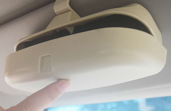    Car Visor Glasses Case Sunglasses Holder Sun Glass Storage Box 