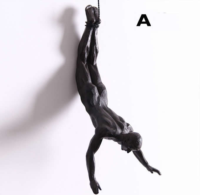   Climbing Man Wall Sculpture 