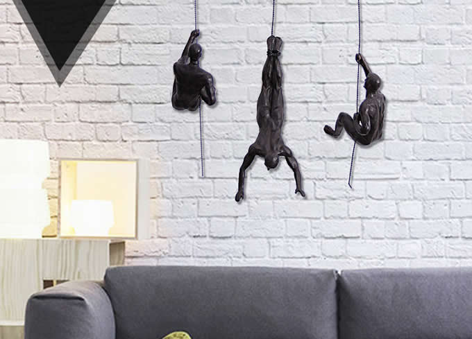   Climbing Man Wall Sculpture 