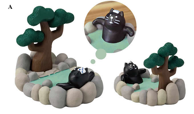 Cute Cat SPA  Desk Business Card Holder Cell Phone Holder