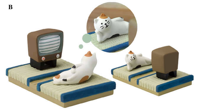 Cute Cat SPA  Desk Business Card Holder Cell Phone Holder