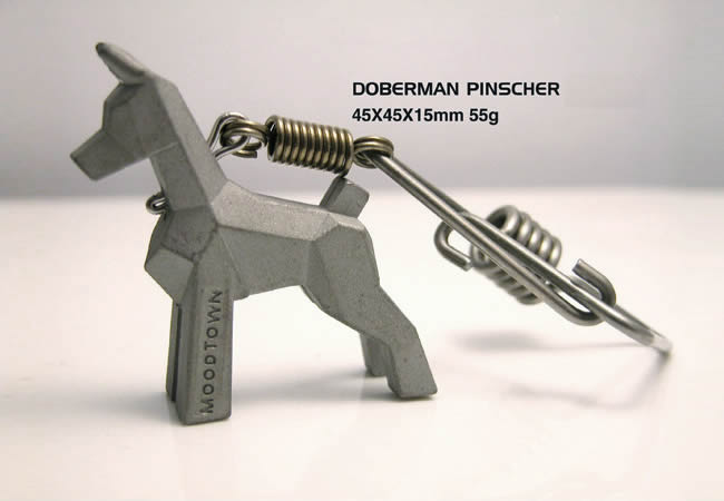 Dog Stainless steel key chain