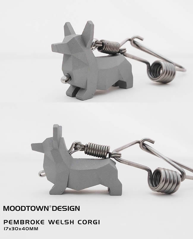 Dog Stainless steel key chain