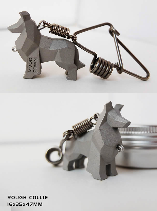 Dog Stainless steel key chain