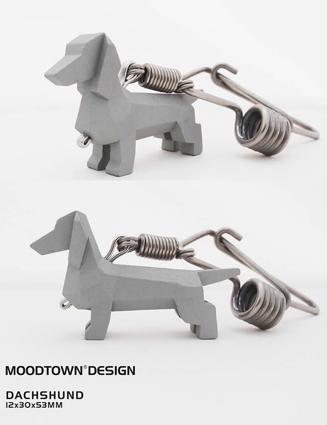 Dog Stainless steel key chain