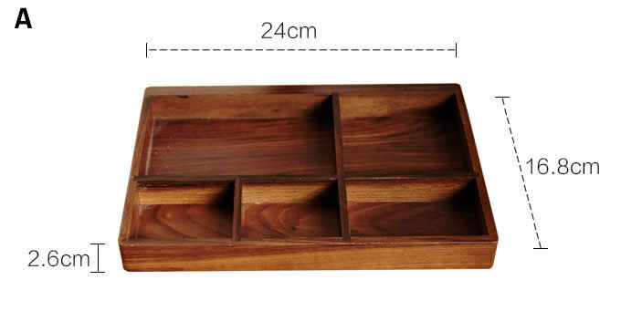  Wooden Drawer Tray Desk Stationery Organizer Storage Box Business Card Holder Key Container  
