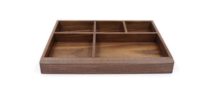  Wooden Drawer Tray Desk Stationery Organizer Storage Box Business Card Holder Key Container  